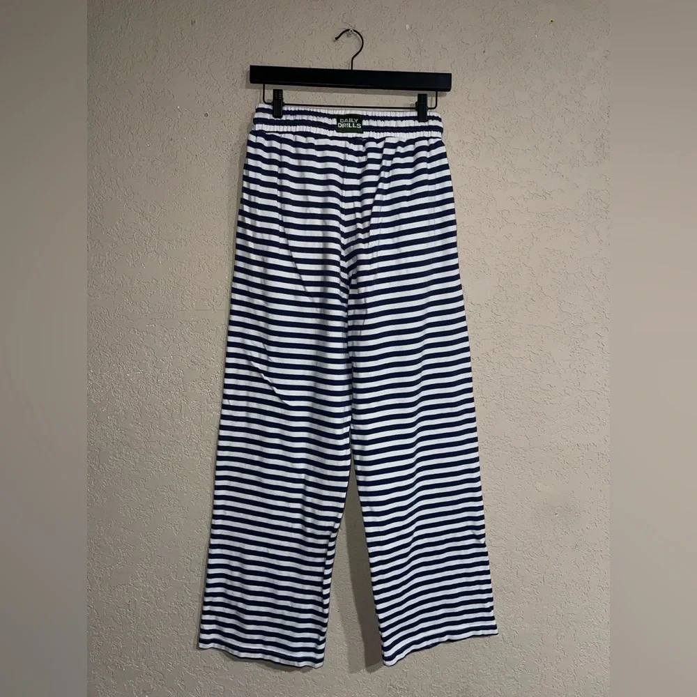 Daily Drills Black and White Striped Crewneck Sweater - Picture 9 of 10